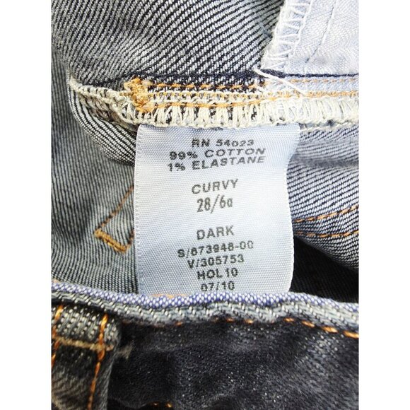 Gap 1969 26X30 Size 28/6A Women Curvy Bootcut Low Rise Blue Denim 5 Pocket Jeans - Picture 8 of 12